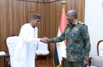  السودان .. البرهان يبحث مع وفد الآلية الأفريقية سبل وقف الحرب  