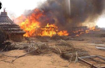 حريق يقضي على 65 منزلا بـ(أم دافوق) جنوب دارفور