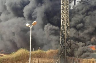 حريق ضخم في محطة بحري الحرارية