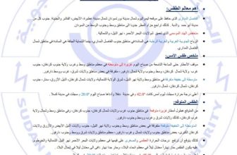 الأرصاد: توقعات بتوالي هطول الأمطار في عدد من الولايات السودانية