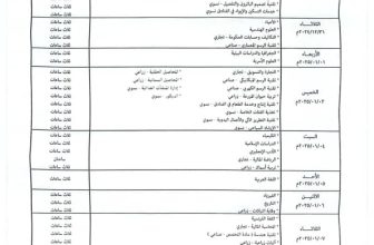 عاجل..إعلان جدول امتحانات الشهادة السودانية