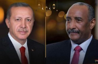 البرهان يتلقى برقية من أردوغان..