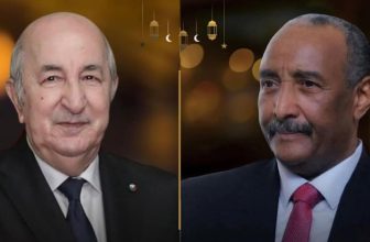 رئيس الجزائر يبعث برقية إلى البرهان..