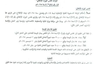 مجلس الوزراء يصدم العاملين بالدولة..