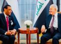 تفاصيل لقاء كامل إدريس ورئيس العراق