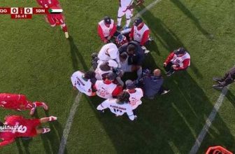 انهار على أرض الملعب في لحظات صادمة..تقرير طبي بشأن لاعب المنتخب السوداني