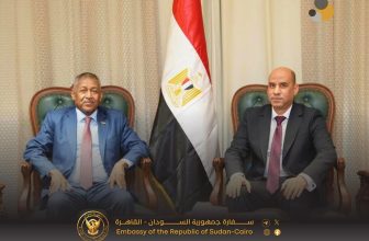 سفير السودان بالقاهرة يجري مباحثات مع وزير العمل المصري