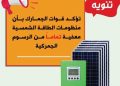 الجمارك: منظومات الطاقة الشمسية معفاة تمامًا من الرسوم الجمركية