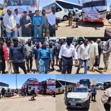 جهاز المخابرات العامة يدعم العودة الطوعية بـ 22 بصاً بمعبر أرقين