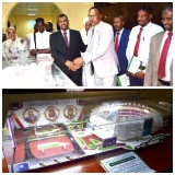 وزارة الشباب والرياضة تستعرض مجسم ملعب الأمير محمد بن سلمان