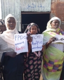 نازحون يتظاهرون في القضارف احتجاجا على انعدام الطعام